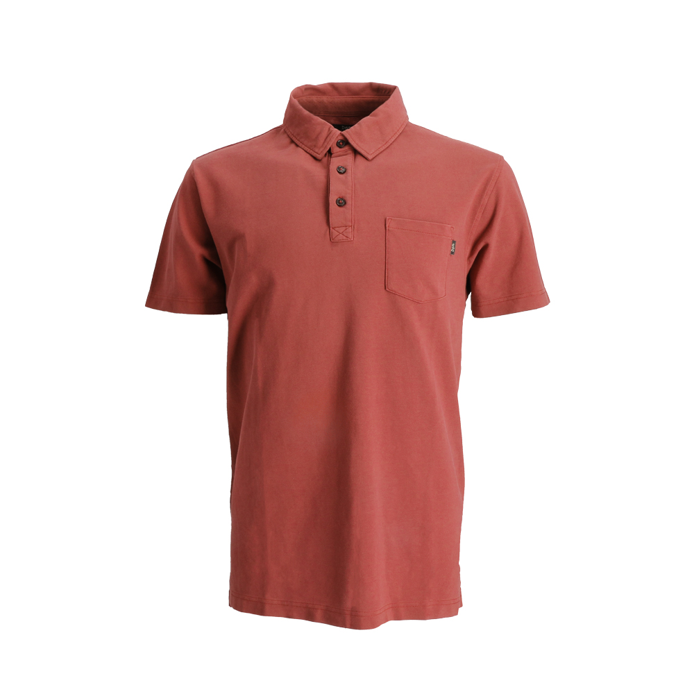 POLERA MANGA CORTA ALGODON ACADIA ROJO HOMBRE DOITE - 1
