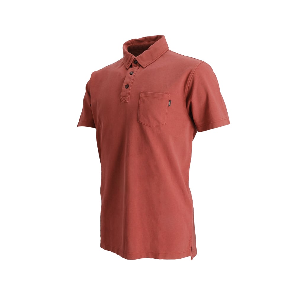 POLERA MANGA CORTA ALGODON ACADIA ROJO HOMBRE DOITE - 2