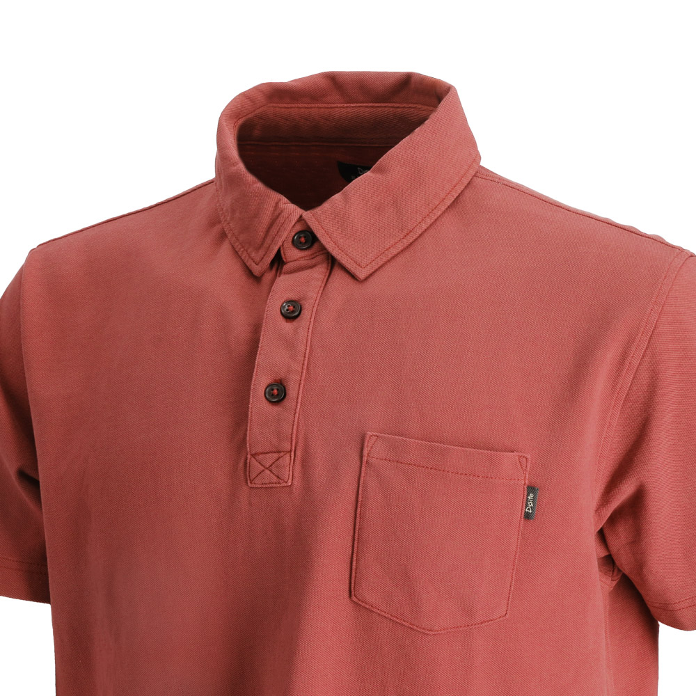 POLERA MANGA CORTA ALGODON ACADIA ROJO HOMBRE DOITE - 4