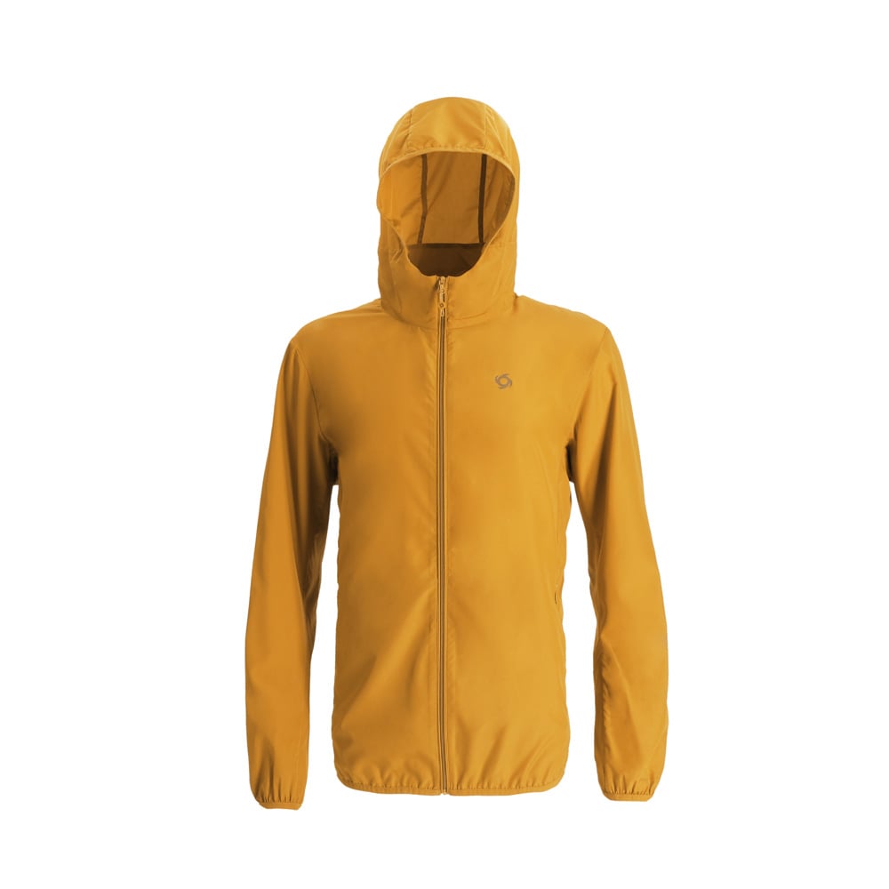 CHAQUETA COMPACTABLE AIRJKT HOODIE HOMBRE MOSTAZA DOITE - 1
