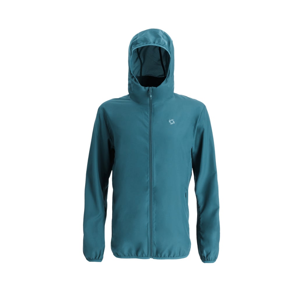 CHAQUETA COMPACTABLE AIRJKT HOODIE HOMBRE PETROLEO DOITE - 1