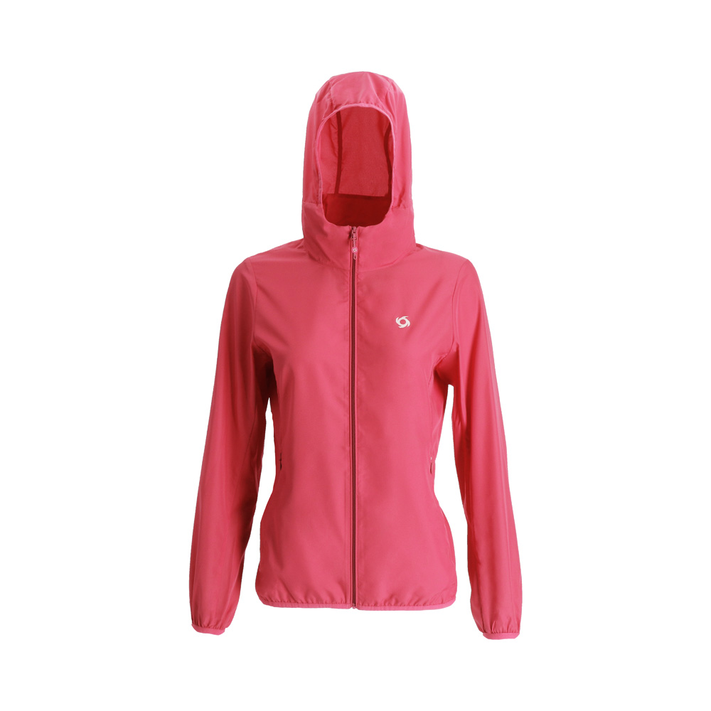 CHAQUETA COMPACTABLE AIRJKT HOODIE MUJER GUINDA DOITE - 1