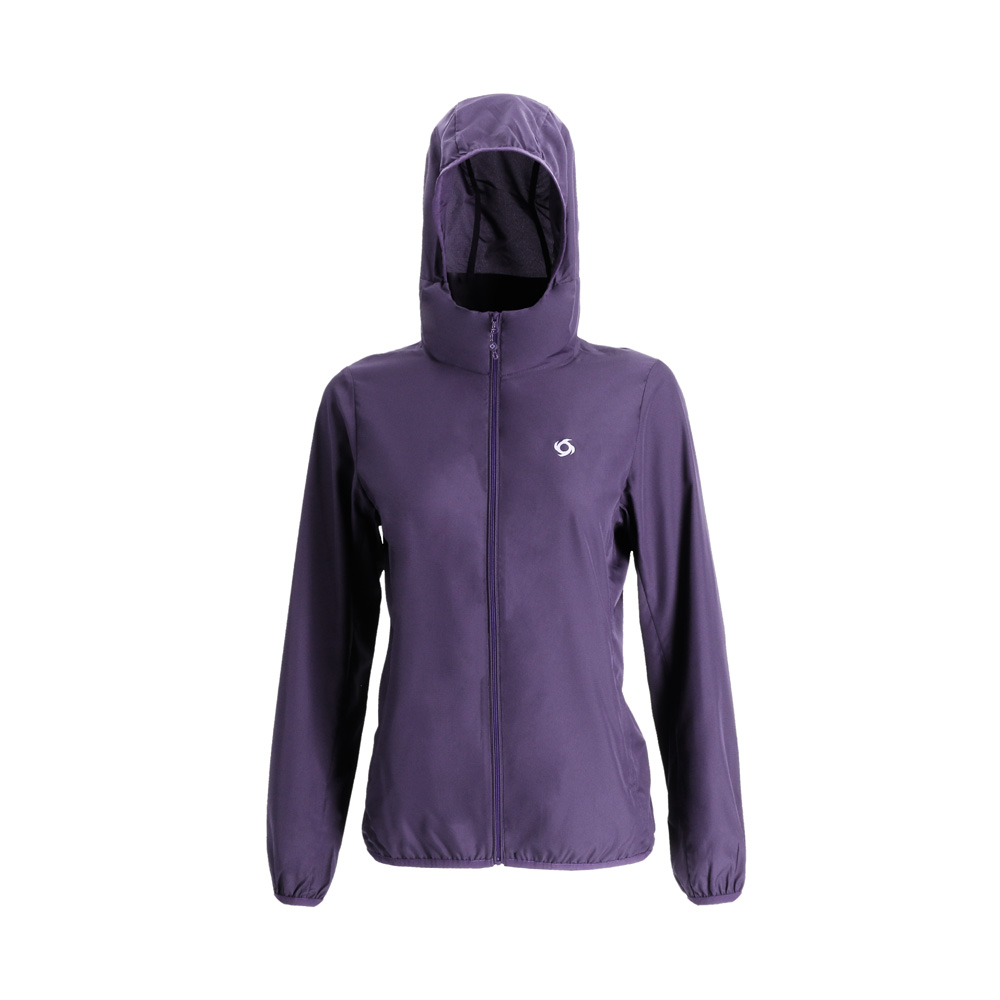CHAQUETA COMPACTABLE AIRJKT HOODIE MUJER MORADO DOITE - 1