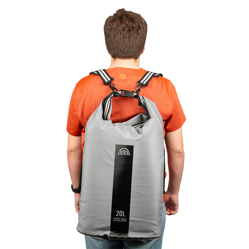 COOLER DOITE PLEGABLE OUTDOOR COOLBAG 20 LITROS GRIS - 5