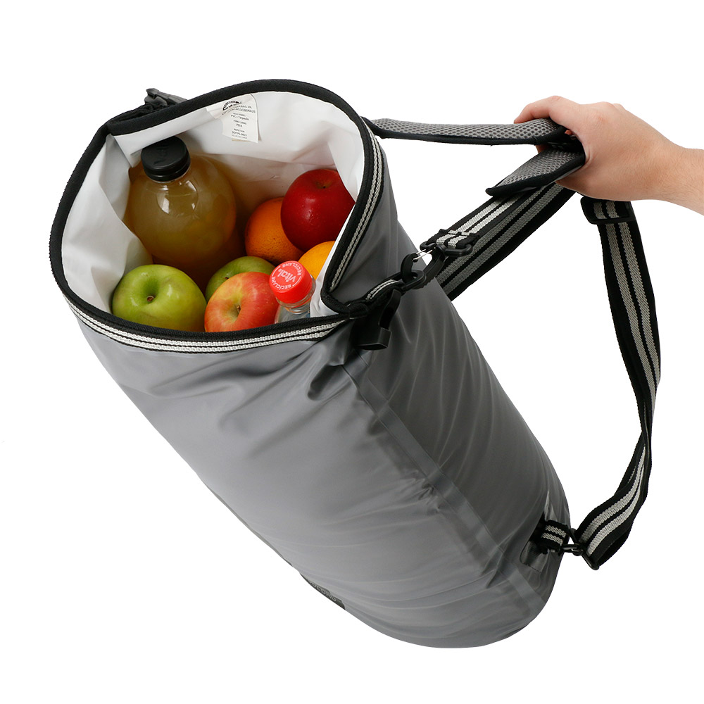 COOLER DOITE PLEGABLE OUTDOOR COOLBAG 20 LITROS GRIS - 6