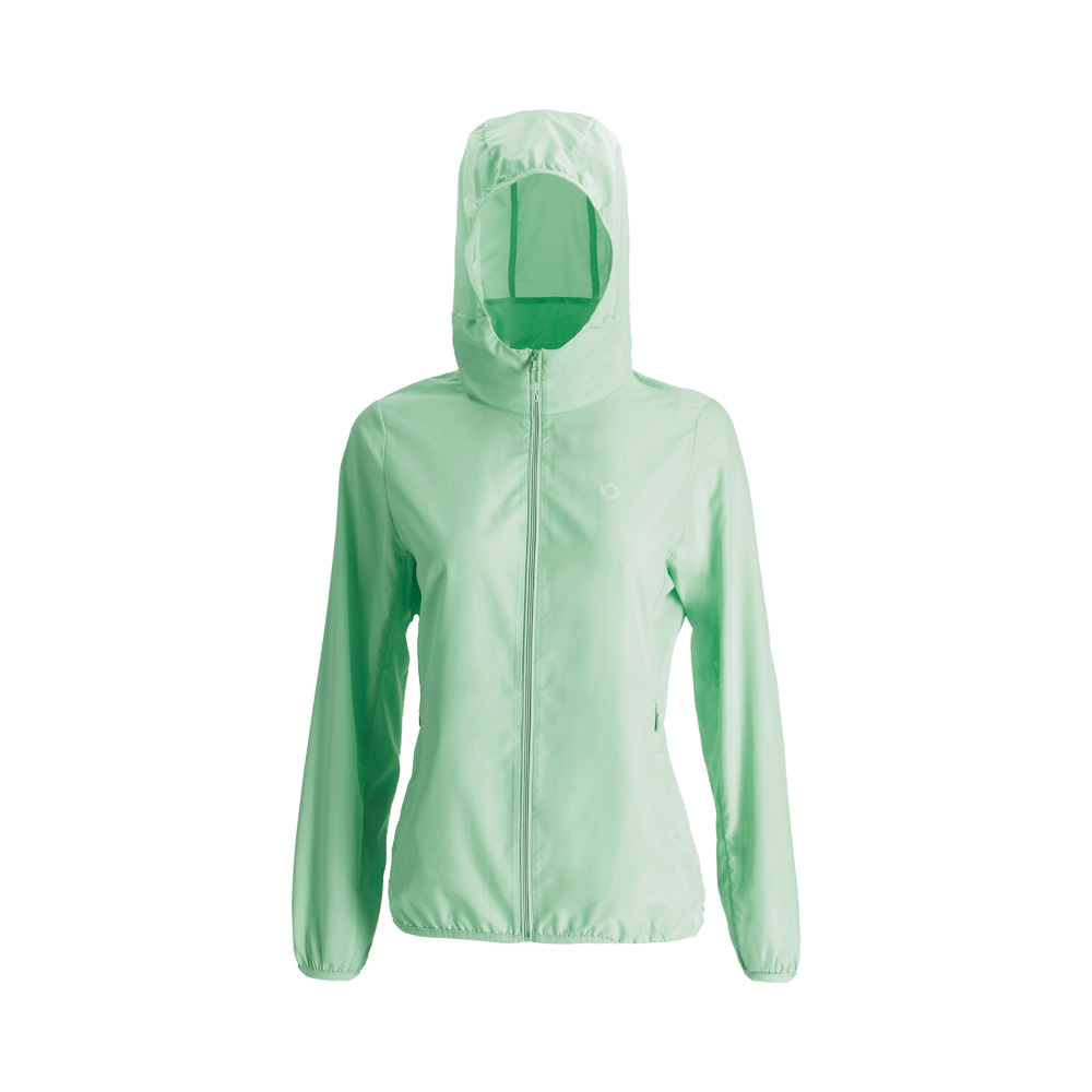 CHAQUETA COMPACTABLE AIRJKT HOODIE MUJER TURQUESA DOITE - 1
