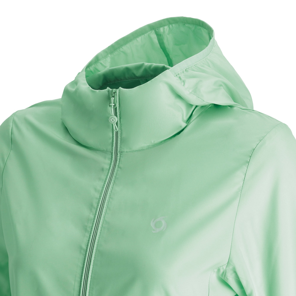 CHAQUETA COMPACTABLE AIRJKT HOODIE MUJER TURQUESA DOITE - 4