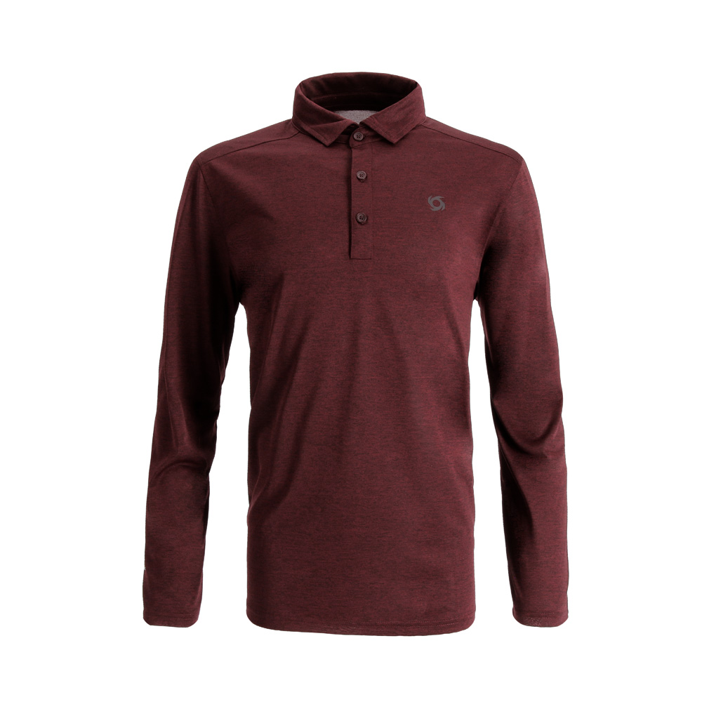 POLERA MANGA LARGA DEPORTIVA LAVA POLO HOMBRE BURDEO DOITE - 1