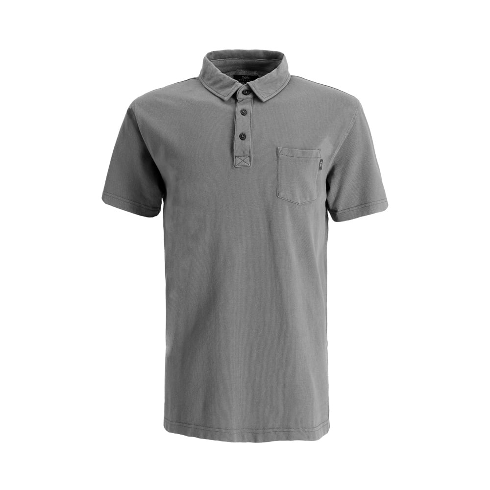 POLERA MANGA CORTA ALGODON ACADIA HOMBRE GRIS DOITE - 1