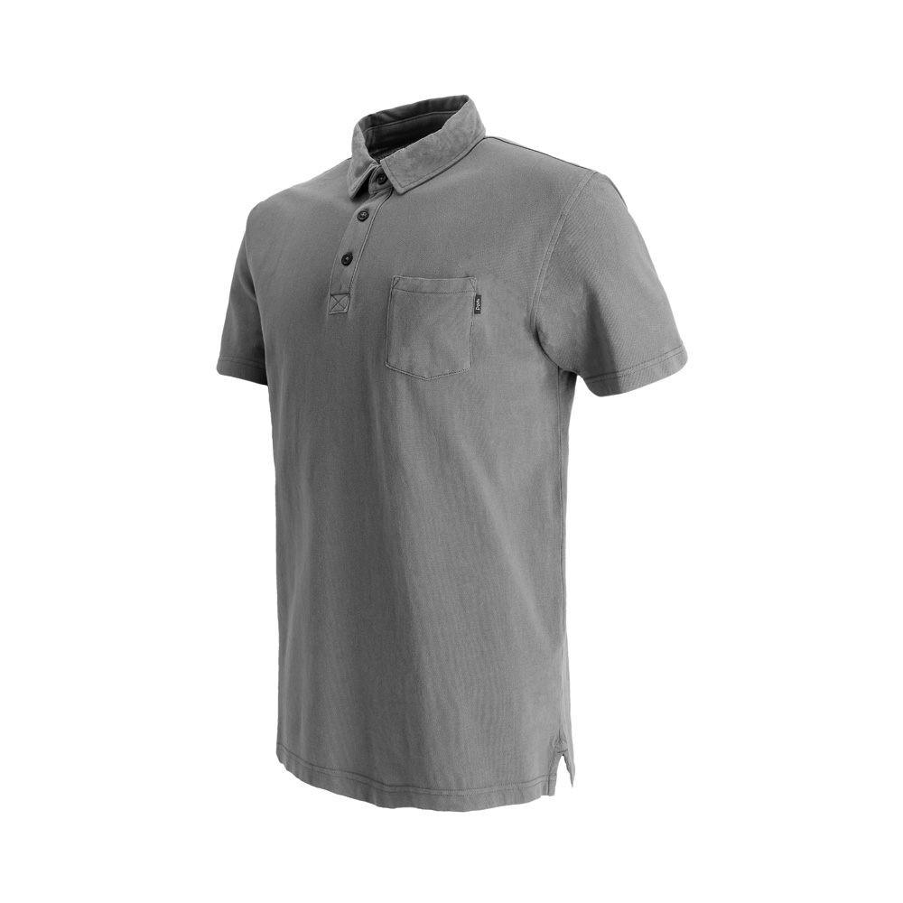 POLERA MANGA CORTA ALGODON ACADIA HOMBRE GRIS DOITE - 2