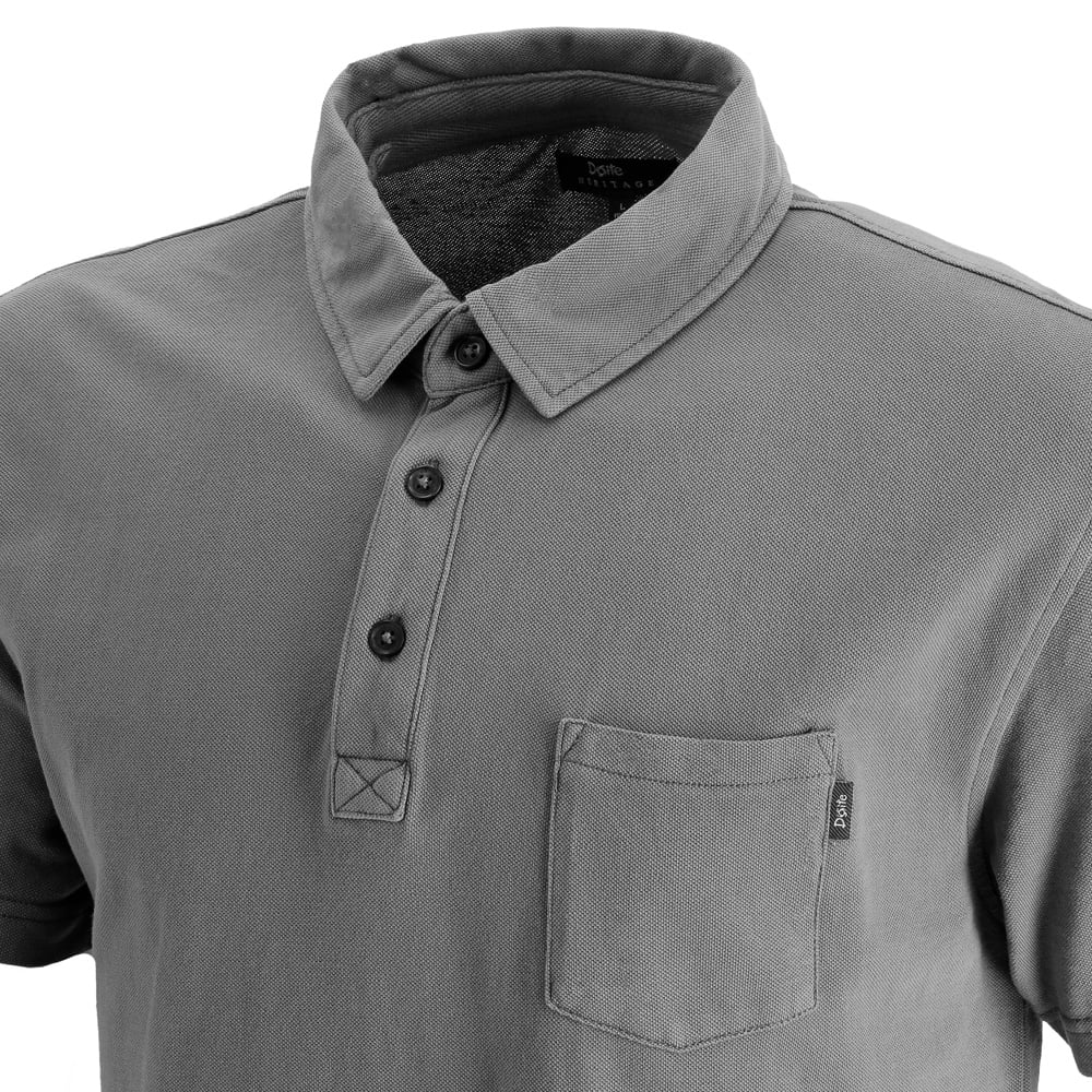 POLERA MANGA CORTA ALGODON ACADIA HOMBRE GRIS DOITE - 4