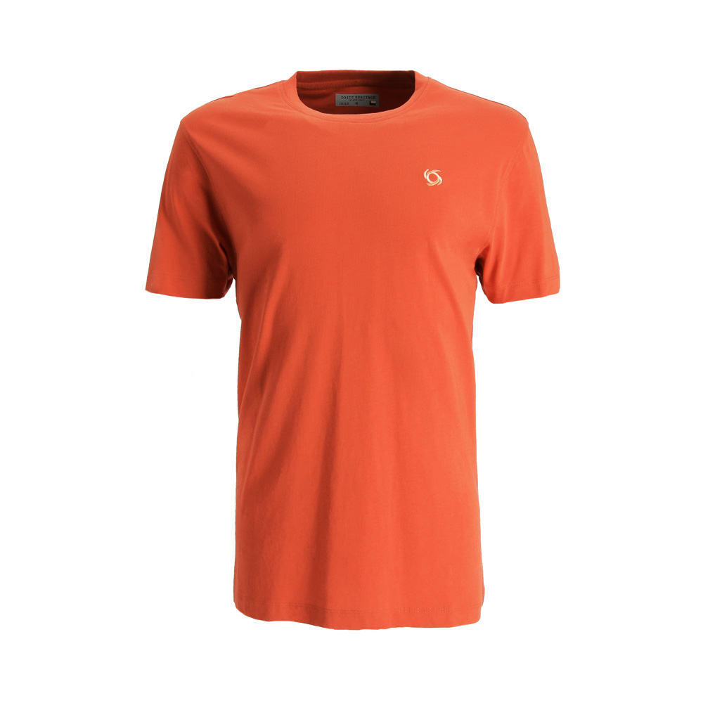 POLERA MANGA CORTA PATRIA HOMBRE NARANJO DOITE - 1
