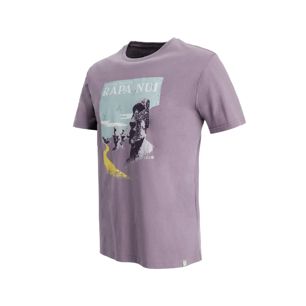 POLERA MANGA CORTA RAPA NUI HOMBRE MORADO DOITE - 2