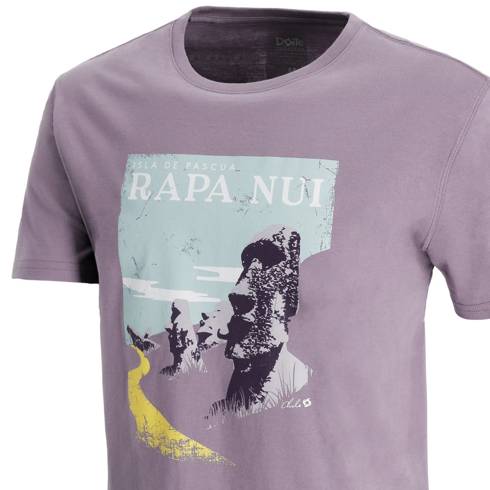 POLERA MANGA CORTA RAPA NUI HOMBRE MORADO DOITE - 3