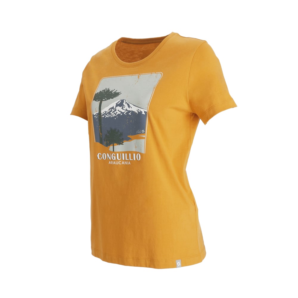 POLERA MANGA CORTA CONGUILLIO MUJER MOSTAZA DOITE - 2