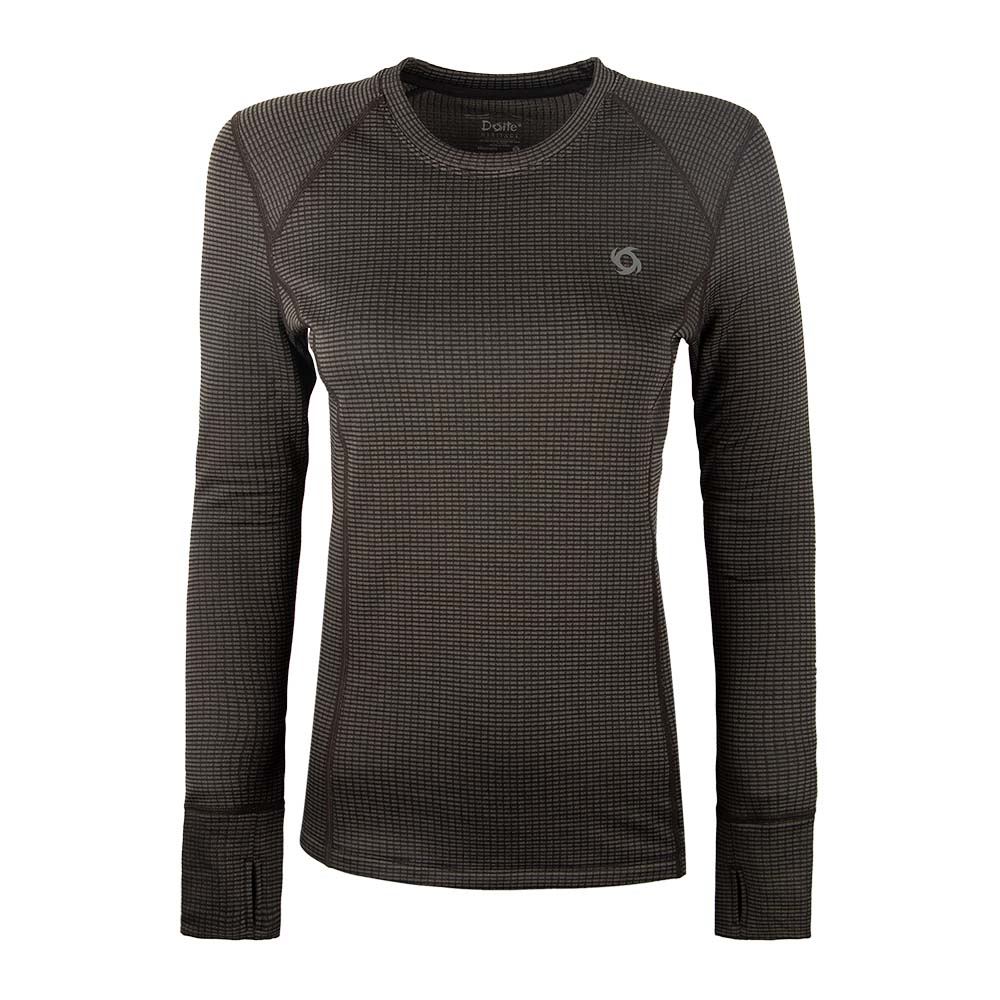 CAMISETA PRIMERA CAPA HEAT MUJER GRIS OSCURO DOITE - 1