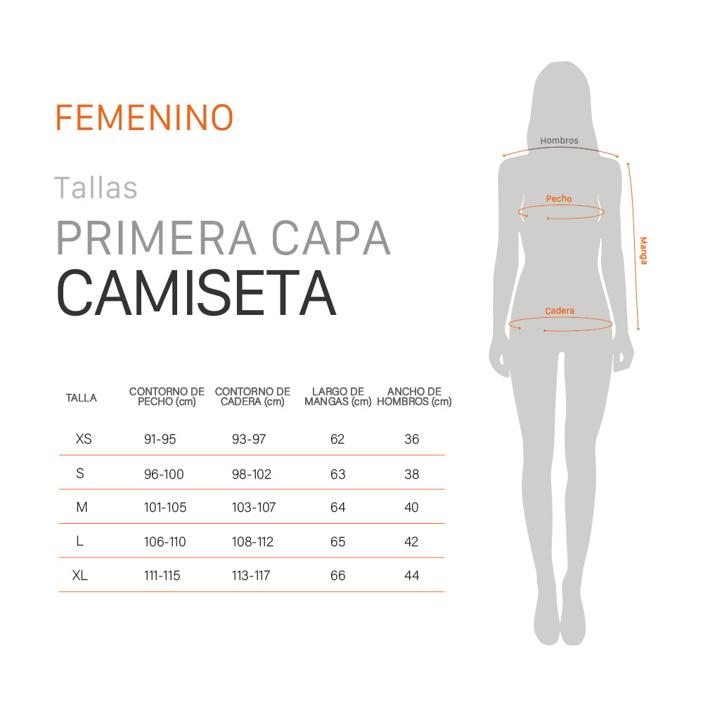 CAMISETA PRIMERA CAPA HEAT MUJER GRIS OSCURO DOITE - 6