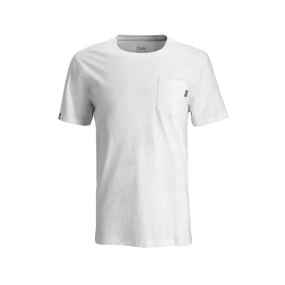POLERA MANGA CORTA PIMA POCKET BLANCO HOMBRE DOITE - 1