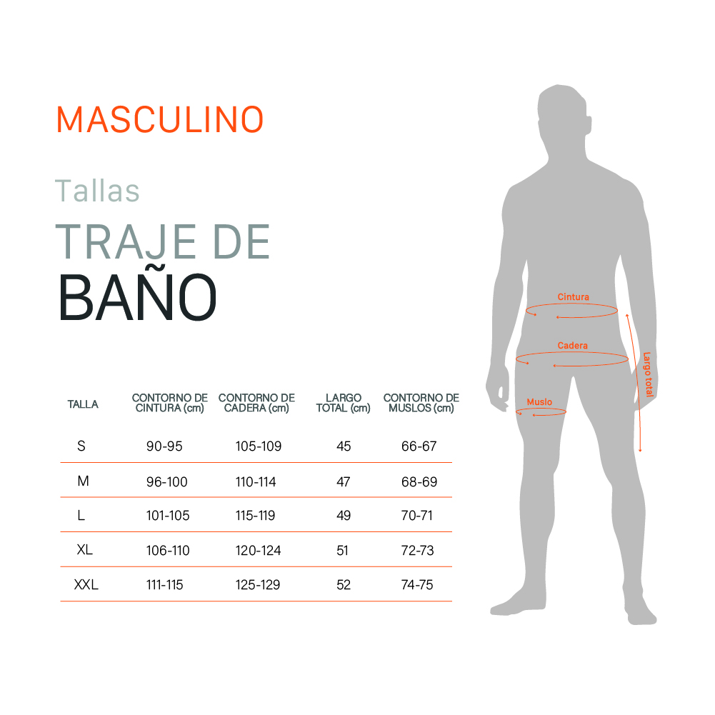 TRAJE DE BAÑO BAKER NEGRO HOMBRE DOITE - 8