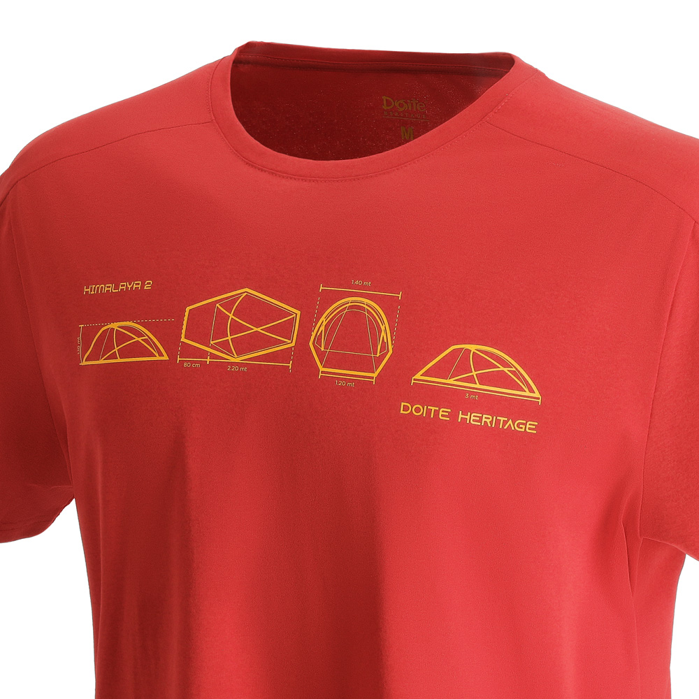 POLERA MANGA CORTA SHELTER ROJO HOMBRE DOITE - 4