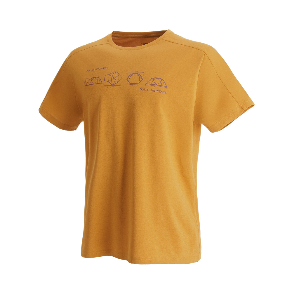 POLERA MANGA CORTA DEPORTIVA TENT HOMBRE MOSTAZA DOITE - 2