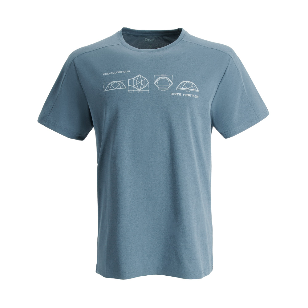 POLERA MANGA CORTA DEPORTIVA TENT HOMBRE GRIS DOITE - 1