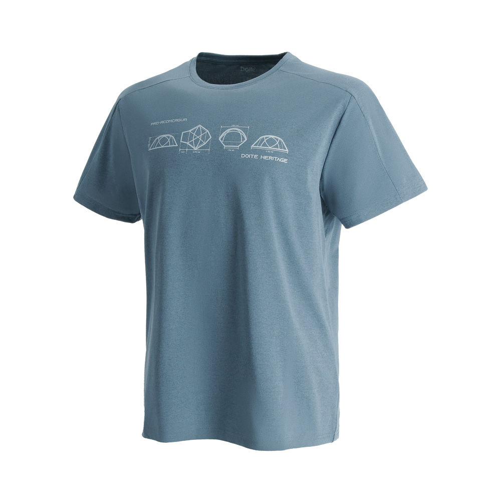 POLERA MANGA CORTA DEPORTIVA TENT HOMBRE GRIS DOITE - 2