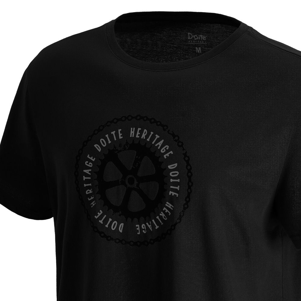 POLERA MANGA CORTA WHEEL NEGRO HOMBRE DOITE - 4