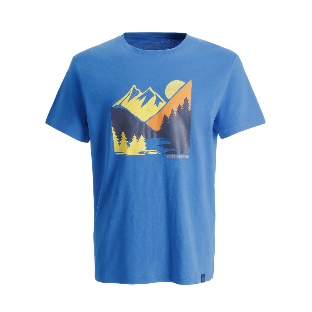 POLERA MANGA CORTA BANFF HOMBRE AZUL DOITE - 1