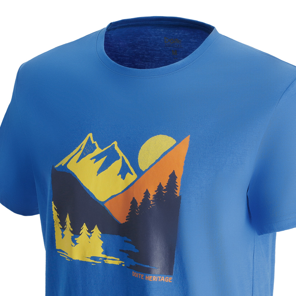 POLERA MANGA CORTA BANFF HOMBRE AZUL DOITE - 4