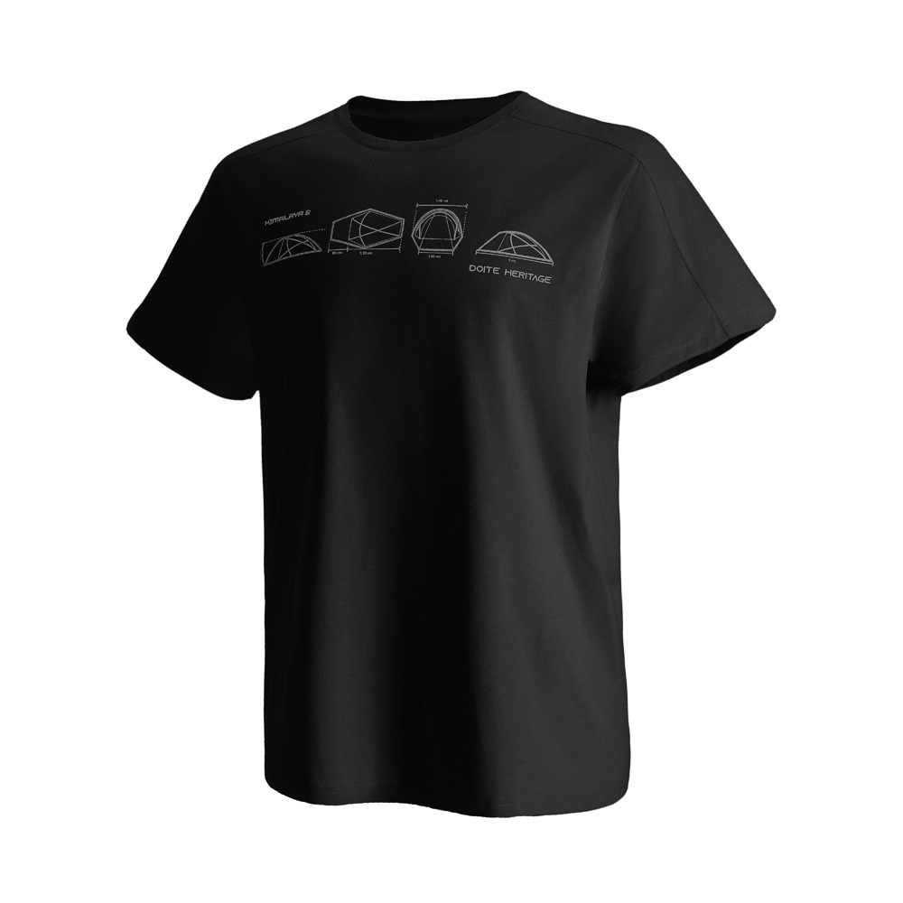POLERA MANGA CORTA SHELTER NEGRO HOMBRE DOITE - 2