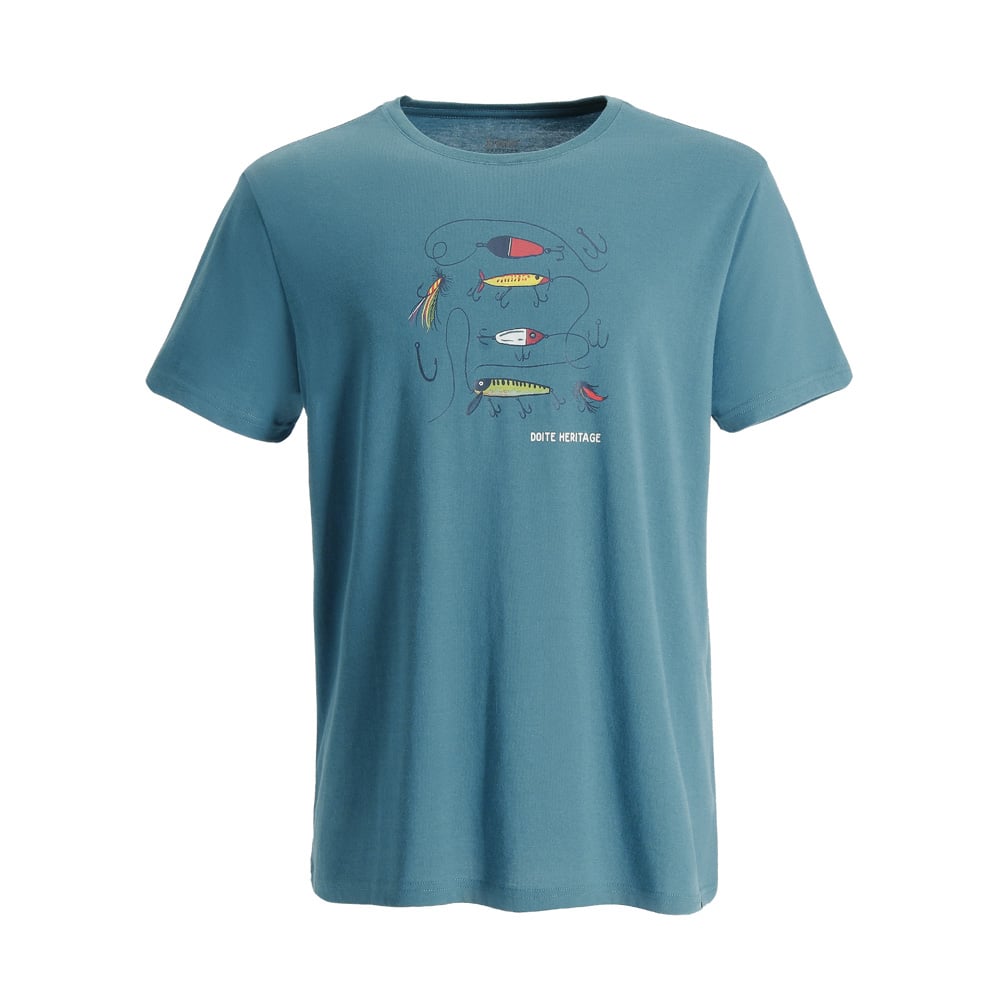 POLERA MANGA CORTA HOOK HOMBRE AZUL DOITE - 1