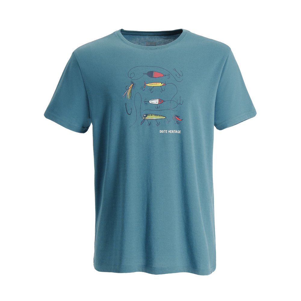 POLERA MANGA CORTA HOOK HOMBRE AZUL DOITE - 1