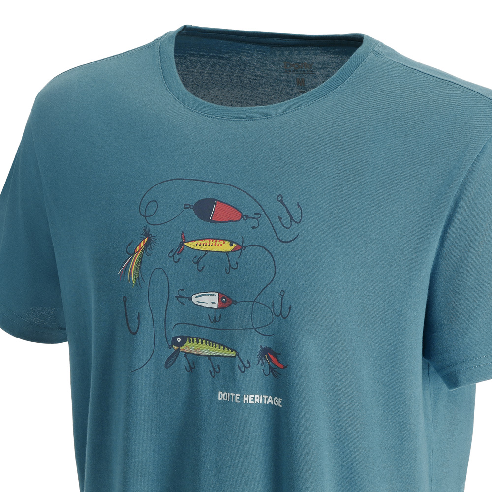 POLERA MANGA CORTA HOOK HOMBRE AZUL DOITE - 4