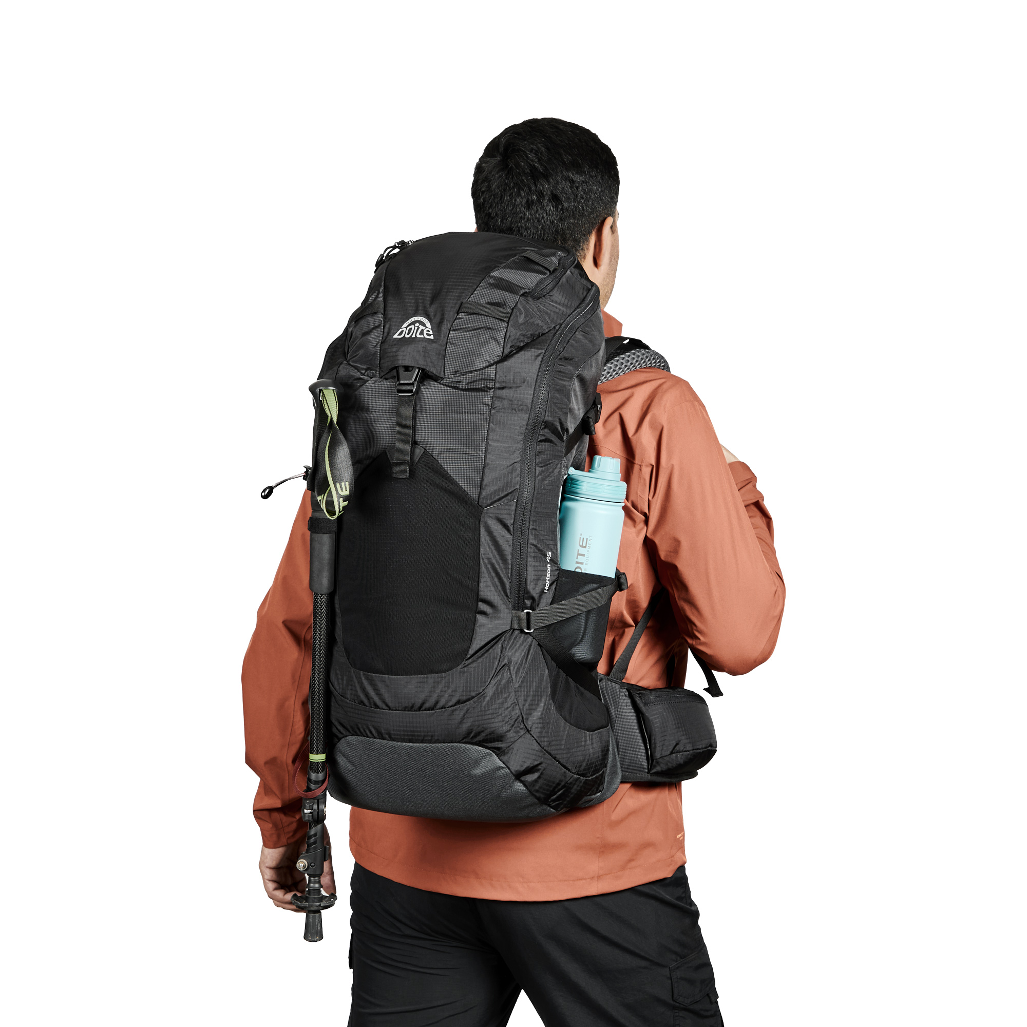 MOCHILA ACCION HORIZON 45 LITROS NEGRO DOITE - 7