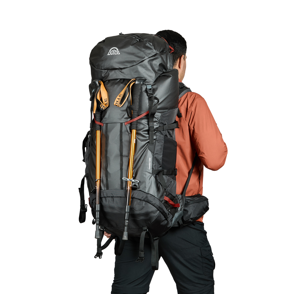 MOCHILA EXPEDICION CAMINO 100 LITROS NEGRO DOITE - 3