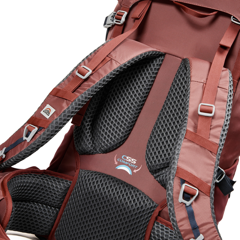 MOCHILA EXCURSION VENTURA 65 LITROS ROJO OSCURO DOITE - 8