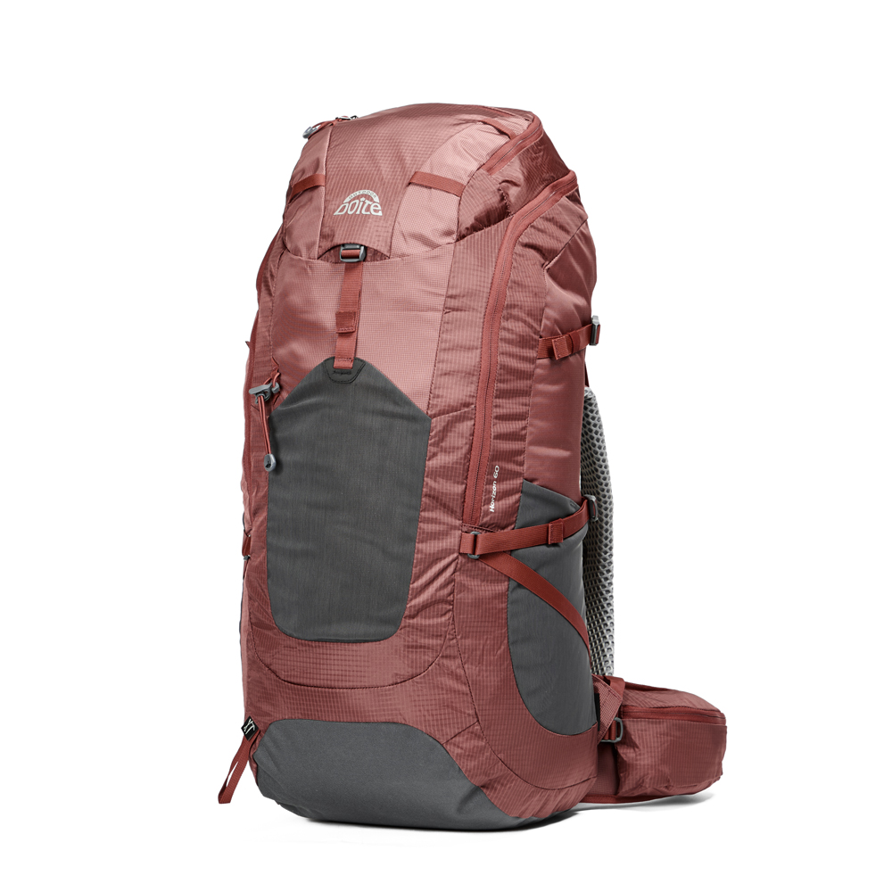 MOCHILA EXCURSION HORIZON 60 LITROS ROJO OSCURO DOITE - 2