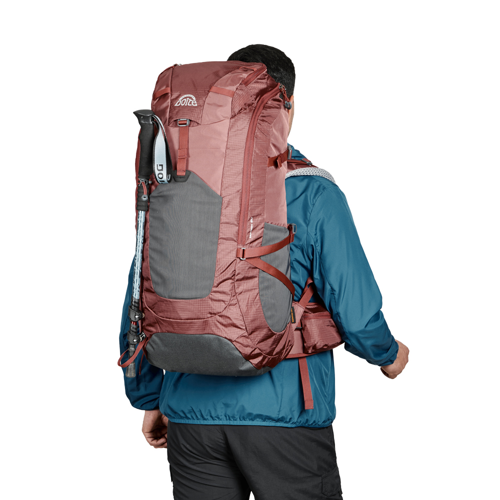 MOCHILA EXCURSION HORIZON 60 LITROS ROJO OSCURO DOITE - 3