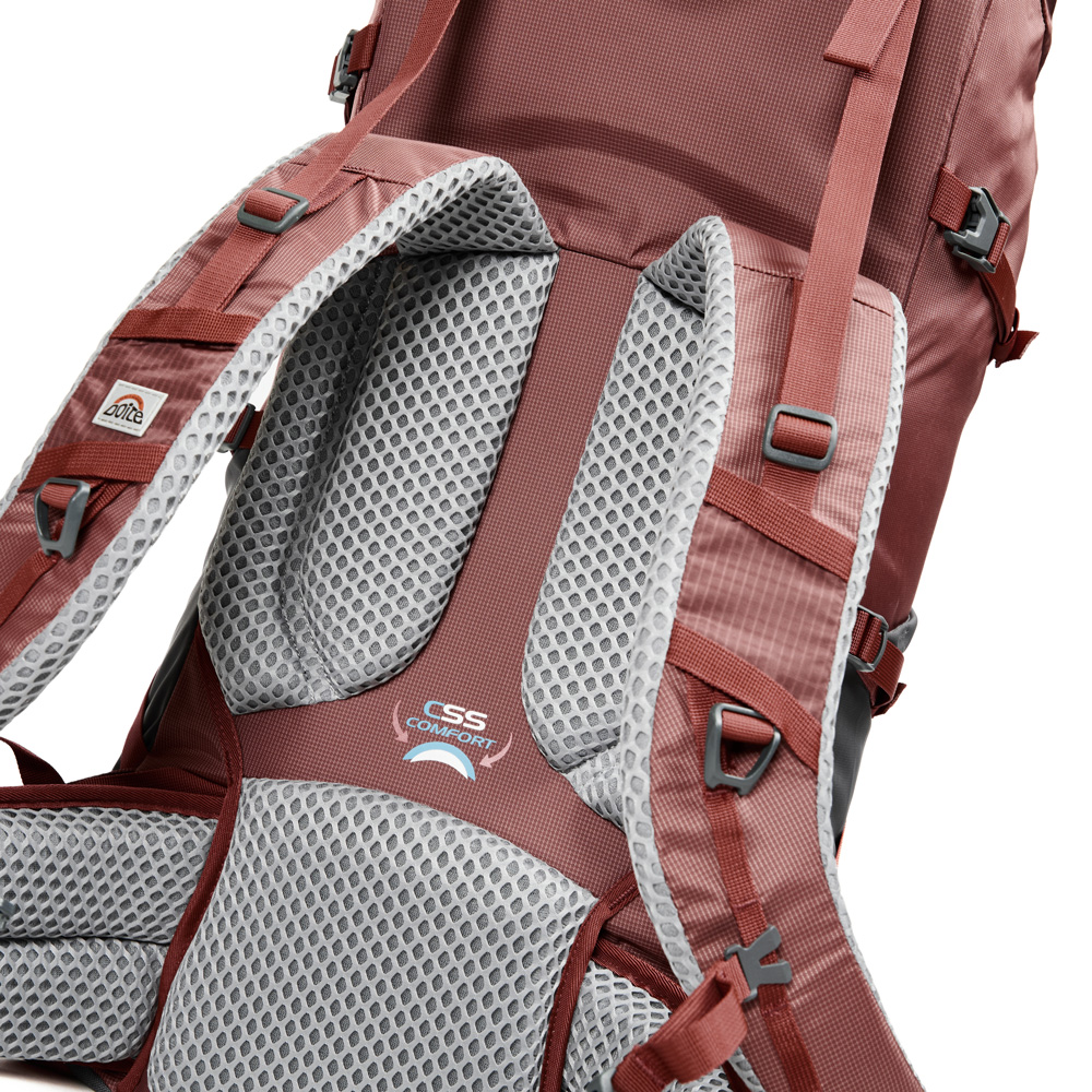 MOCHILA EXCURSION HORIZON 60 LITROS ROJO OSCURO DOITE - 7