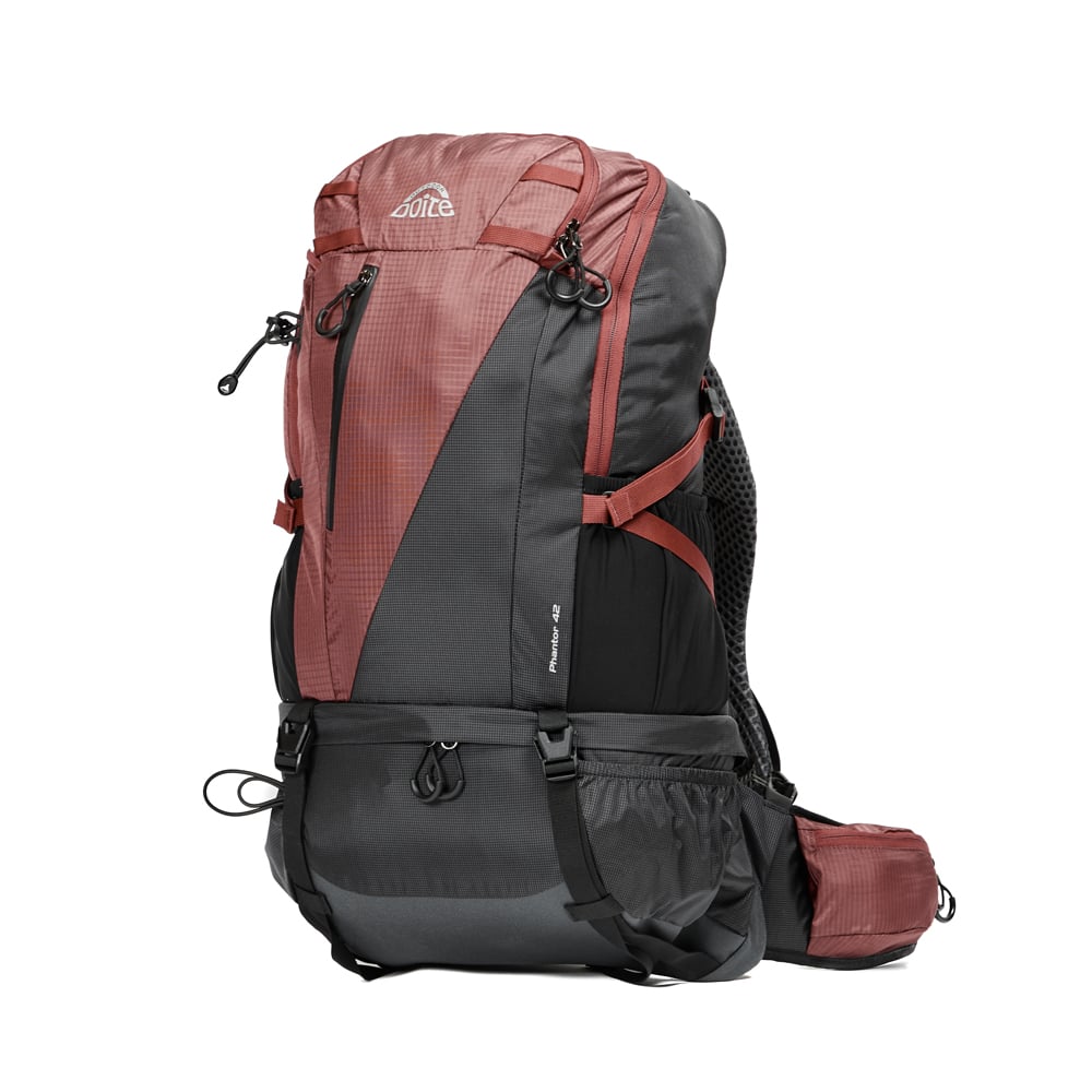 MOCHILA ACCION PHANTOR 42 LITROS ROJO OSCURO DOITE - 2