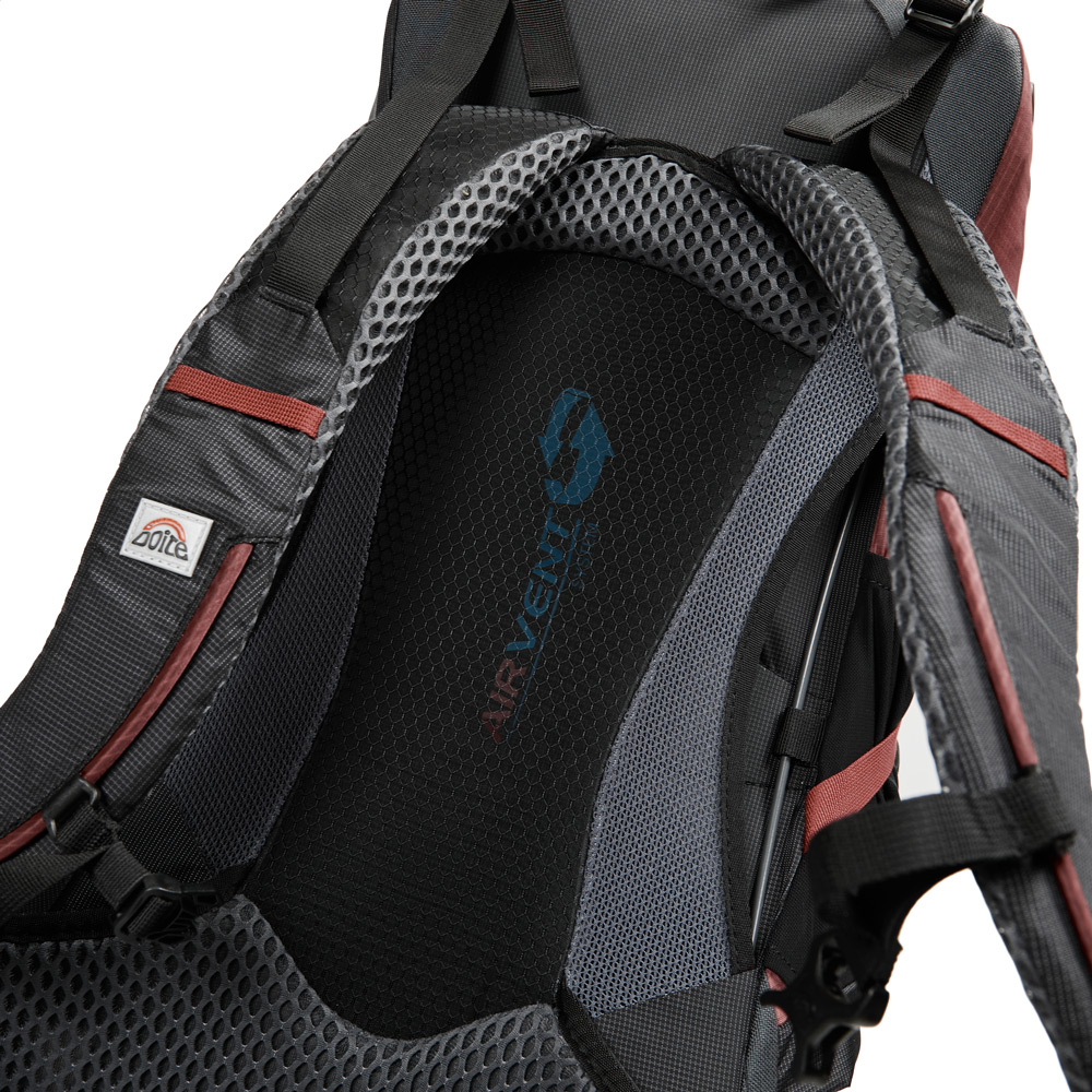 MOCHILA ACCION PHANTOR 42 LITROS ROJO OSCURO DOITE - 8