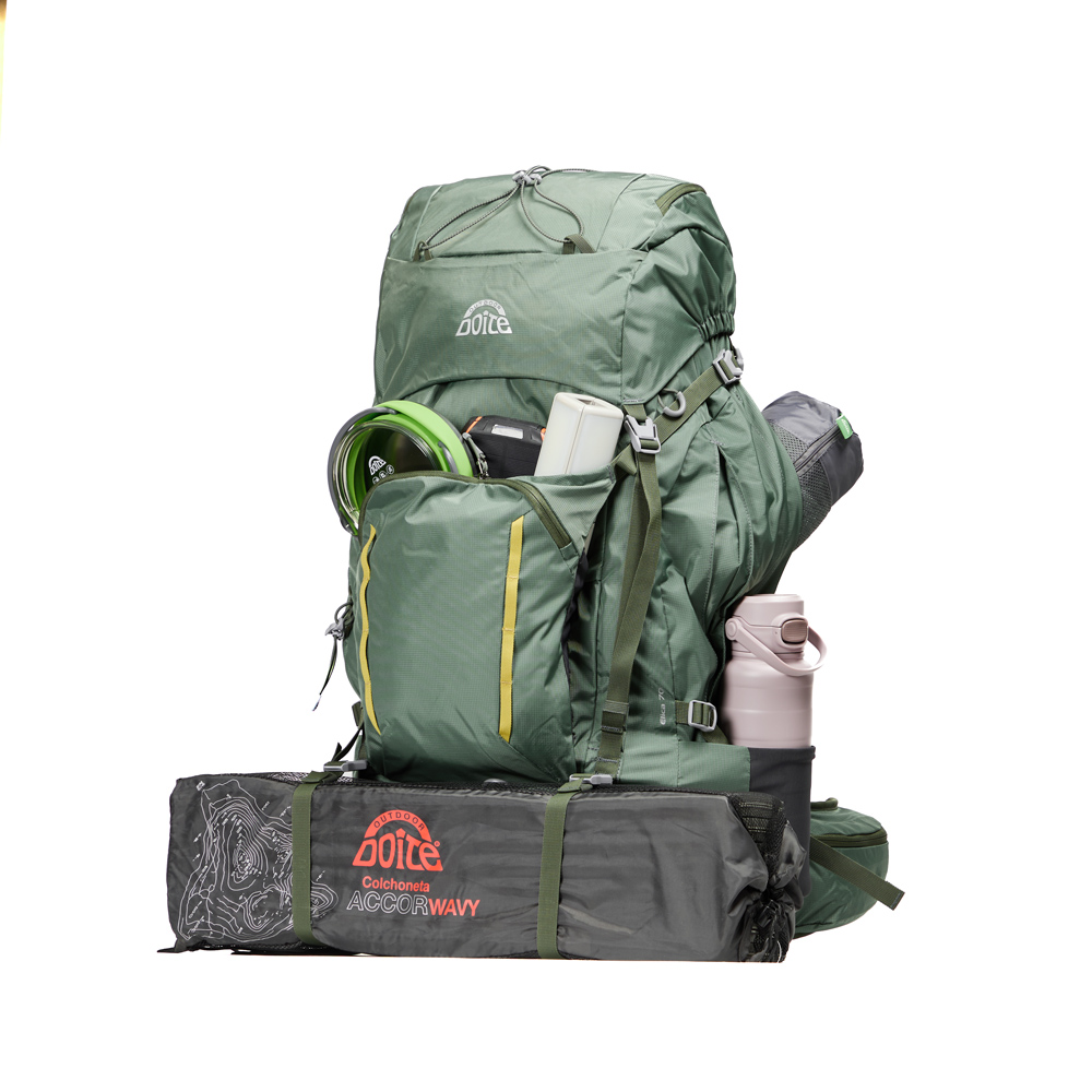 MOCHILA EXCURSION ELICA 70 LITROS VERDE DOITE - 5