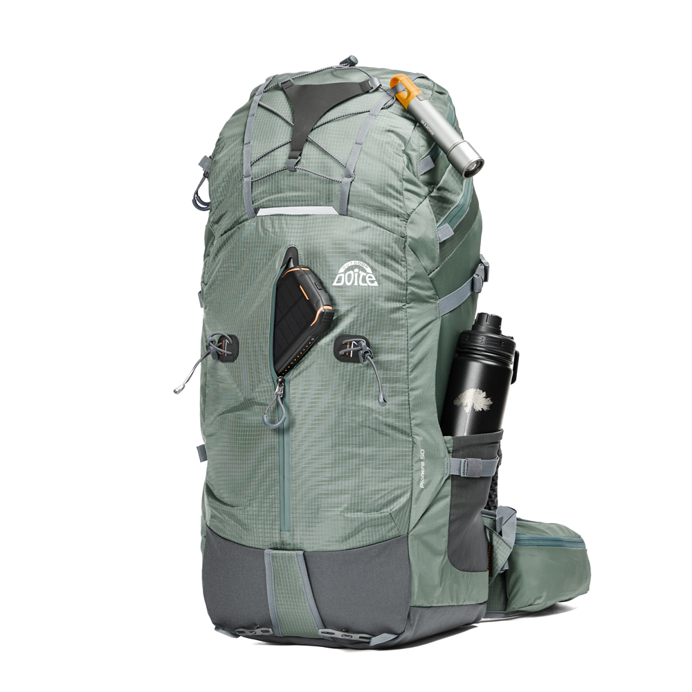 MOCHILA EXCURSION PIONERA 50 LITROS VERDE DOITE - 5