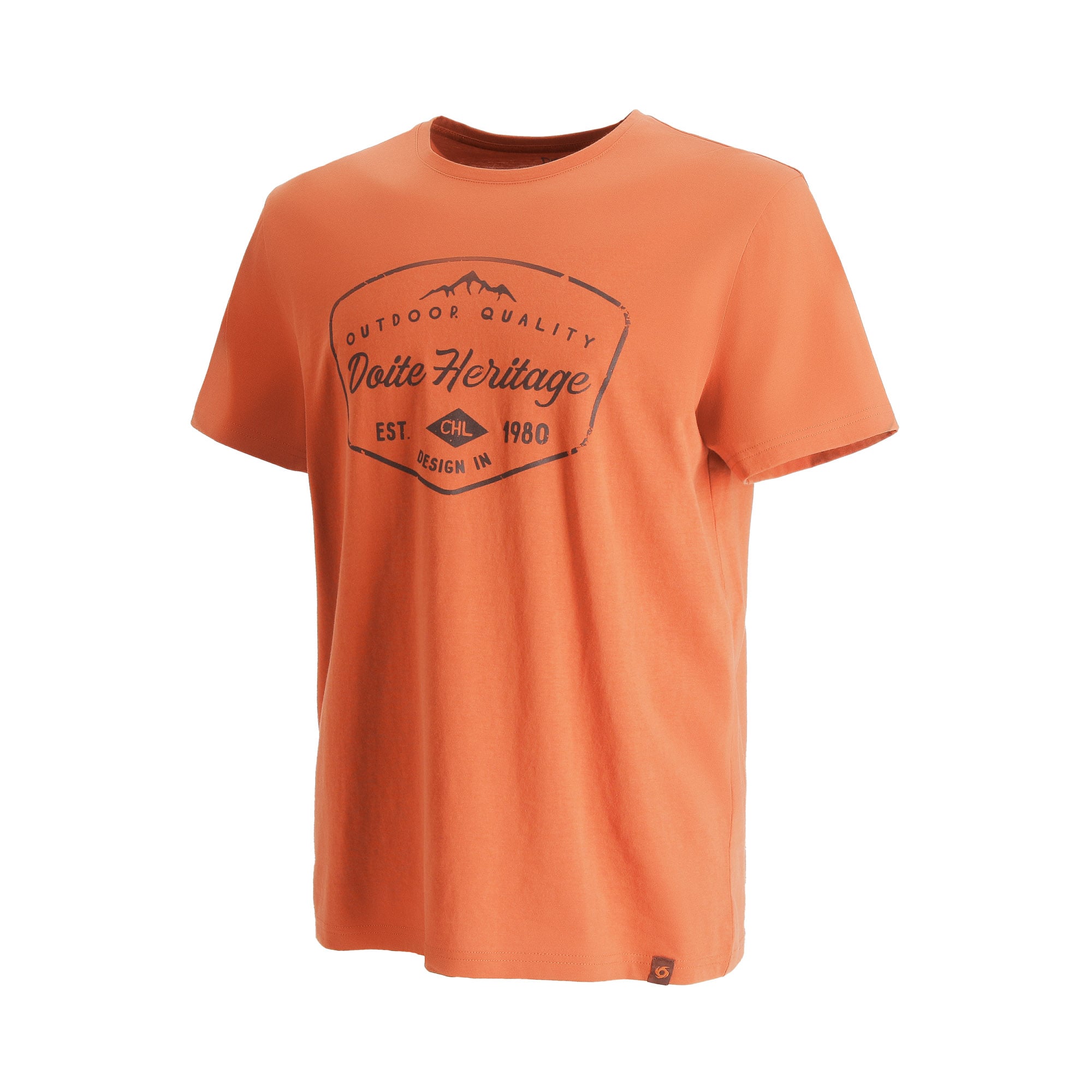 POLERA MANGA CORTA ALGODON INSIGNIA HOMBRE NARANJO DOITE - 2