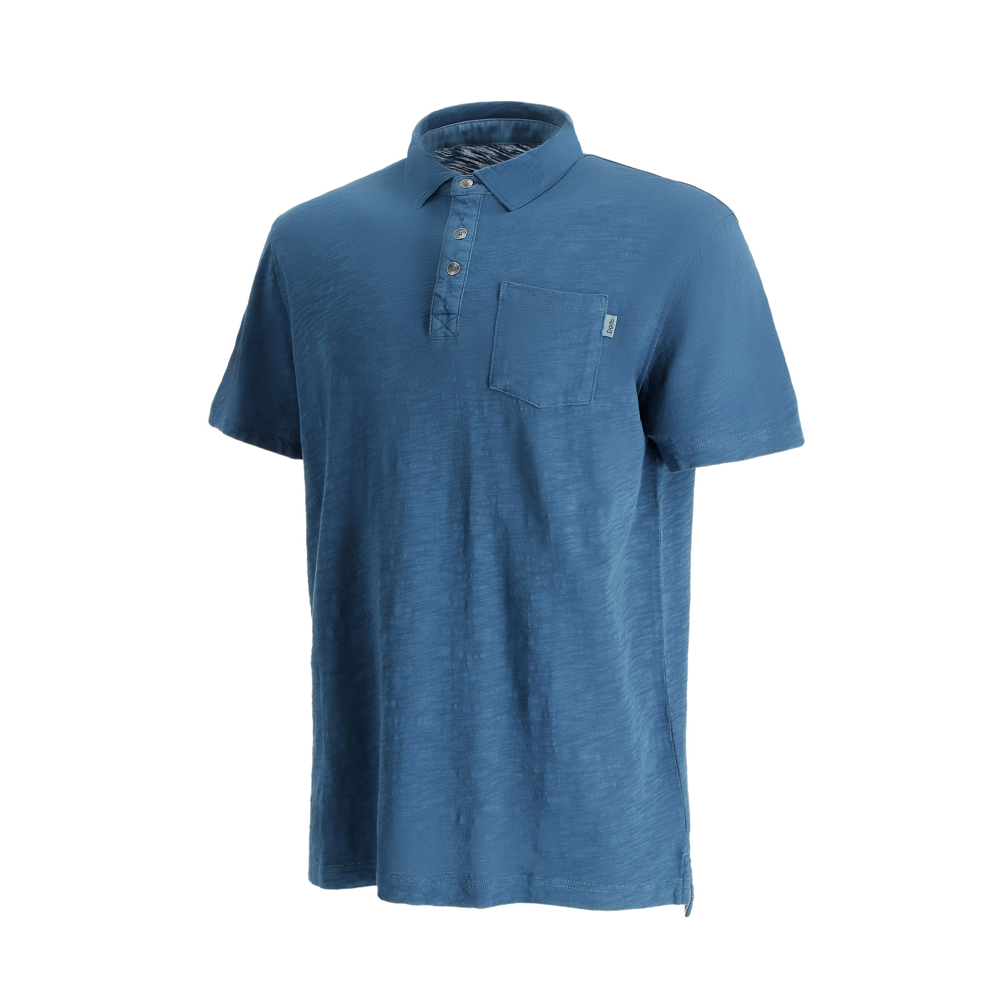 POLERA MANGA CORTA SLUB POLO HOMBRE AZUL MARINO DOITE - 2