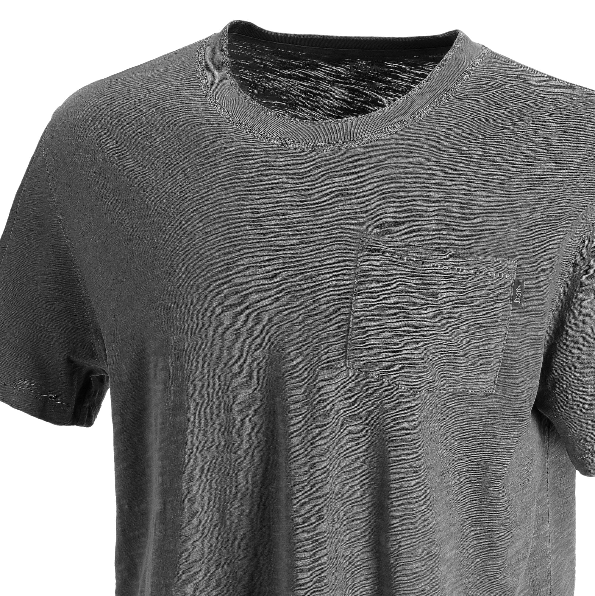 POLERA MANGA CORTA SLUB HOMBRE GRIS DOITE - 4
