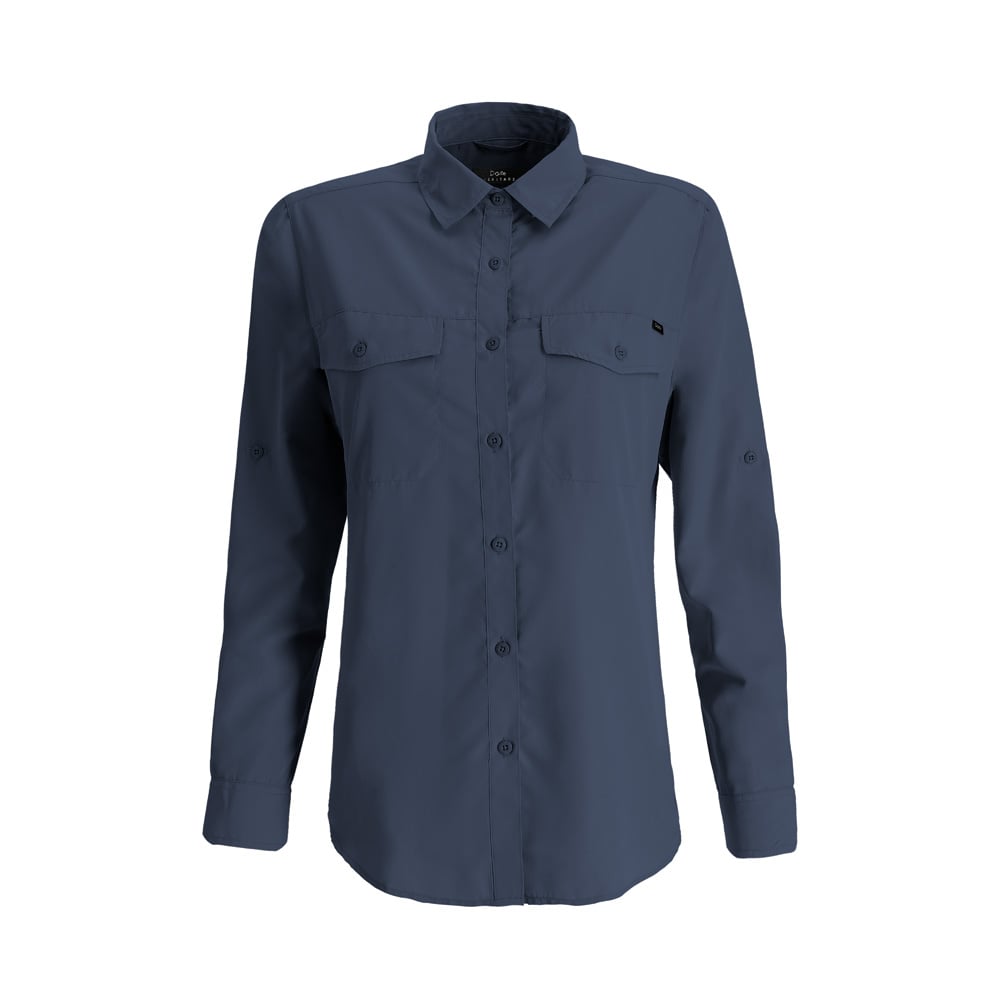 CAMISA MANGA LARGA BRIDGE MUJER AZUL MARINO DOITE - 1