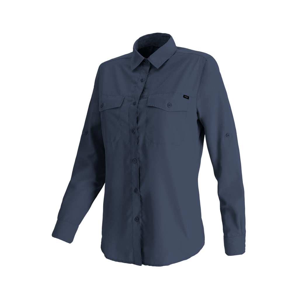 CAMISA MANGA LARGA BRIDGE MUJER AZUL MARINO DOITE - 2