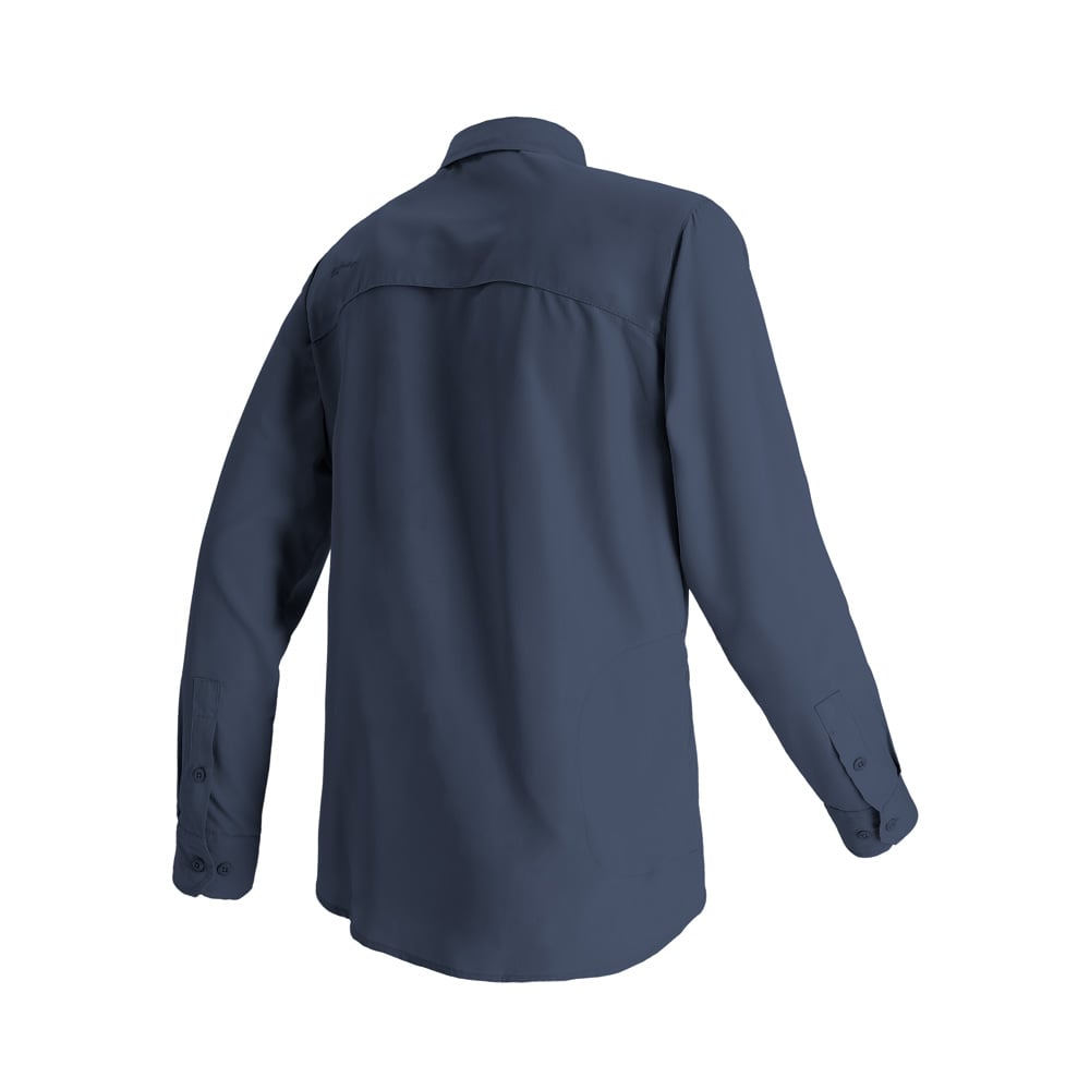CAMISA MANGA LARGA BRIDGE MUJER AZUL MARINO DOITE - 3